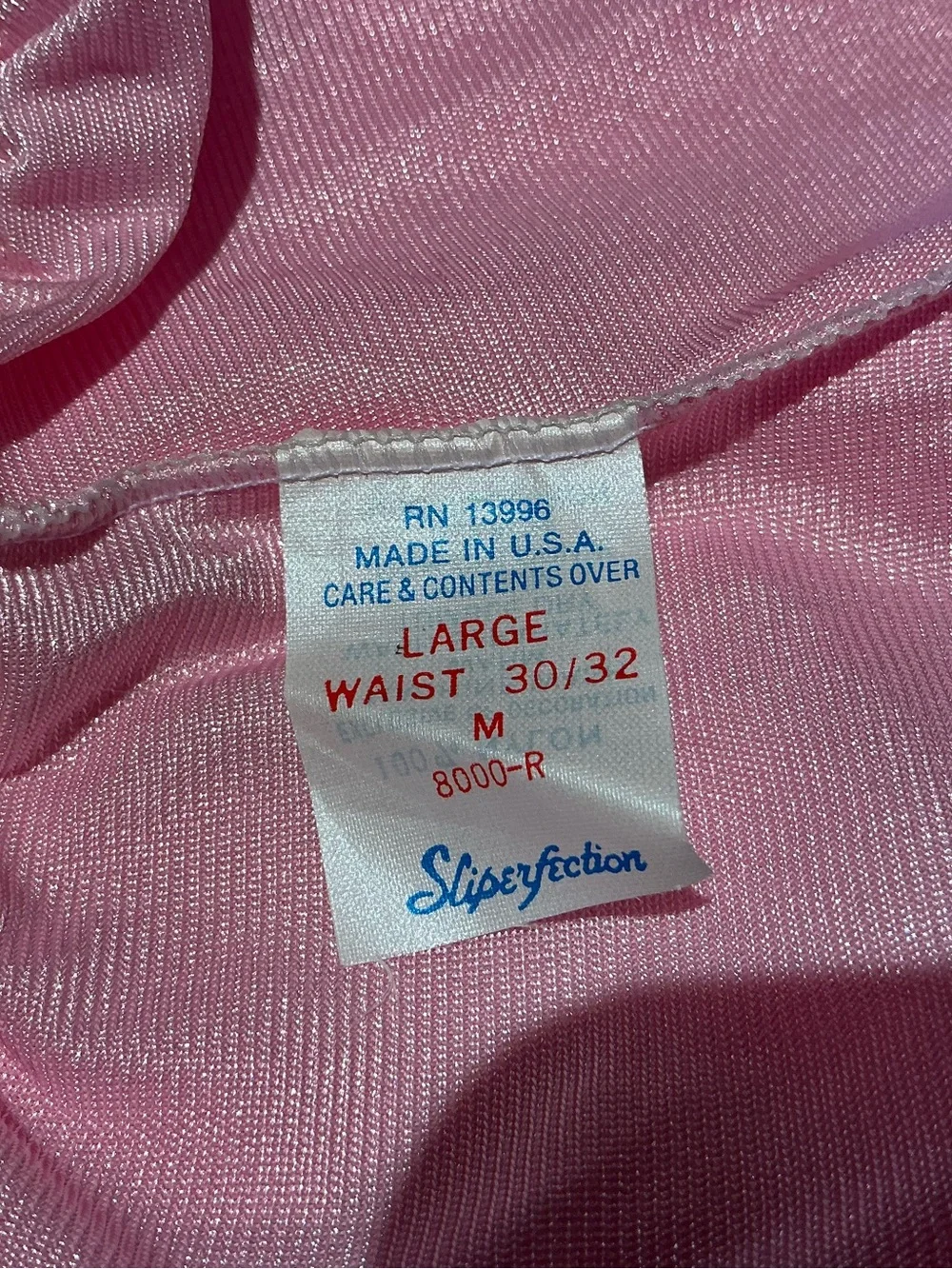 Vintage Sliperfection Pink Lace Trim Half Slip Nylon Skirt Feminine Romantic L - Picture 8 of 9
